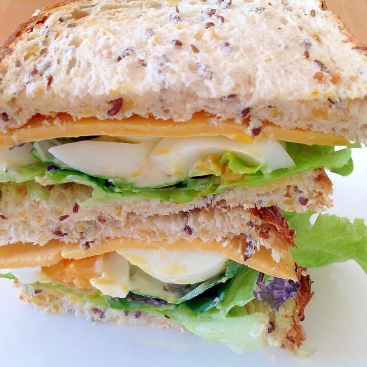 チーズ卵レタスサンドイッチ レシピ 作り方 By Findus 楽天レシピ